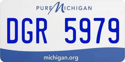 MI license plate DGR5979