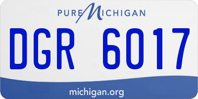 MI license plate DGR6017
