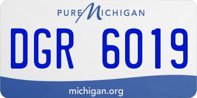 MI license plate DGR6019