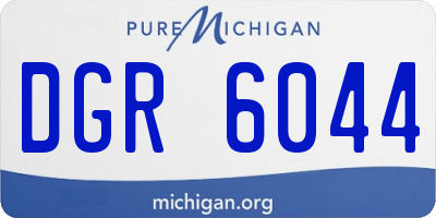 MI license plate DGR6044