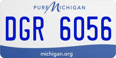 MI license plate DGR6056