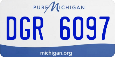 MI license plate DGR6097