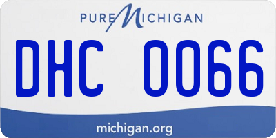 MI license plate DHC0066
