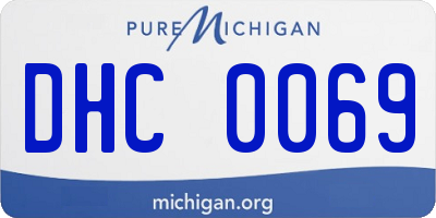 MI license plate DHC0069