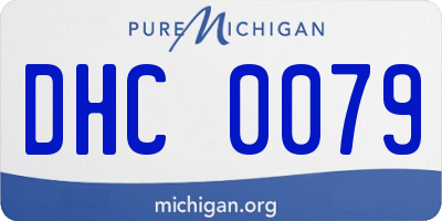MI license plate DHC0079