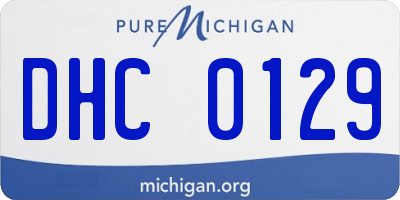 MI license plate DHC0129