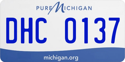 MI license plate DHC0137