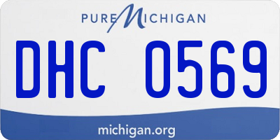 MI license plate DHC0569