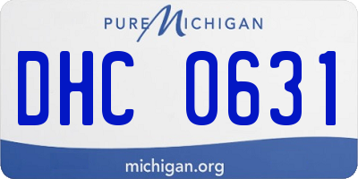 MI license plate DHC0631