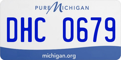 MI license plate DHC0679