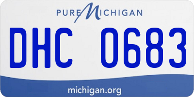 MI license plate DHC0683