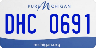 MI license plate DHC0691