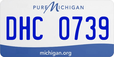 MI license plate DHC0739