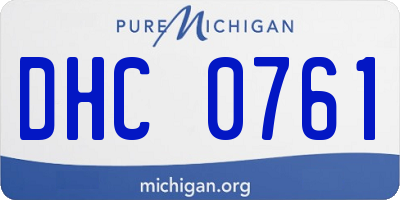 MI license plate DHC0761
