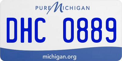 MI license plate DHC0889