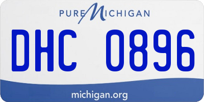 MI license plate DHC0896