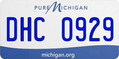 MI license plate DHC0929
