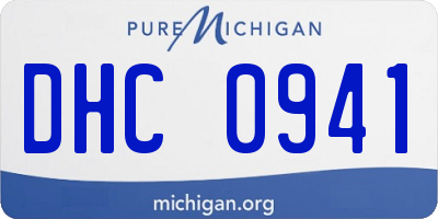 MI license plate DHC0941