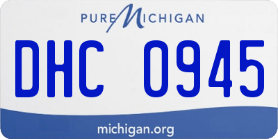 MI license plate DHC0945