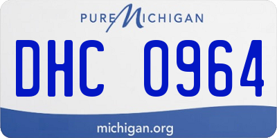 MI license plate DHC0964
