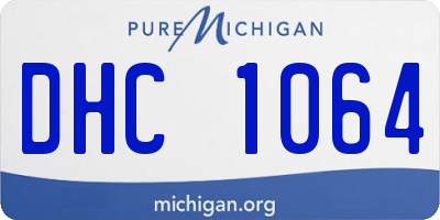 MI license plate DHC1064