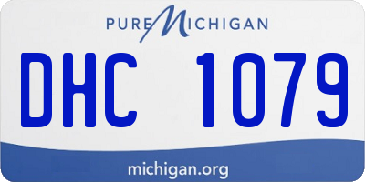 MI license plate DHC1079