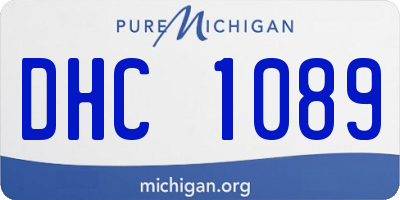 MI license plate DHC1089