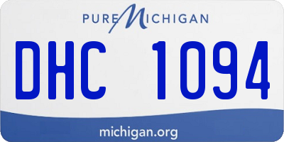 MI license plate DHC1094