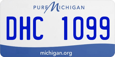 MI license plate DHC1099