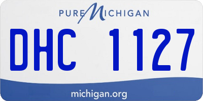 MI license plate DHC1127