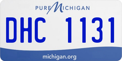 MI license plate DHC1131