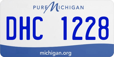 MI license plate DHC1228