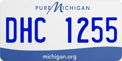 MI license plate DHC1255