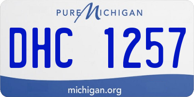 MI license plate DHC1257