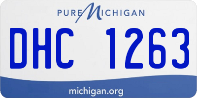 MI license plate DHC1263