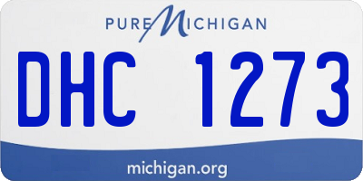 MI license plate DHC1273