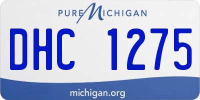 MI license plate DHC1275