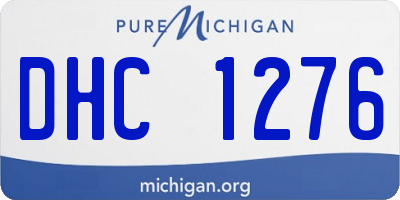 MI license plate DHC1276