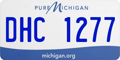 MI license plate DHC1277