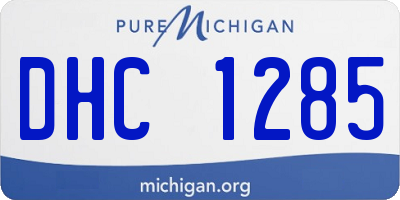 MI license plate DHC1285