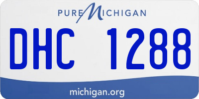 MI license plate DHC1288
