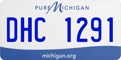 MI license plate DHC1291