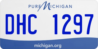 MI license plate DHC1297