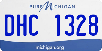 MI license plate DHC1328