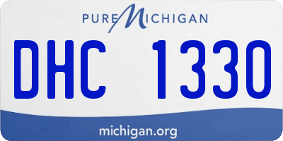 MI license plate DHC1330