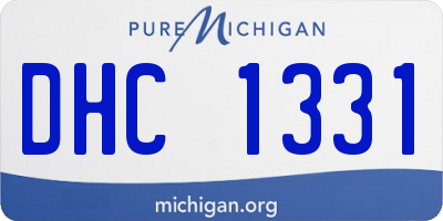 MI license plate DHC1331