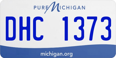 MI license plate DHC1373
