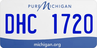 MI license plate DHC1720