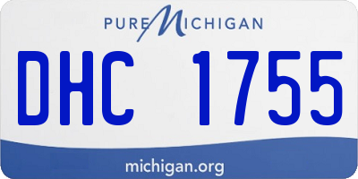 MI license plate DHC1755