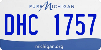 MI license plate DHC1757